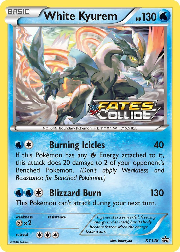 White Kyurem Pokemon Promo Card
