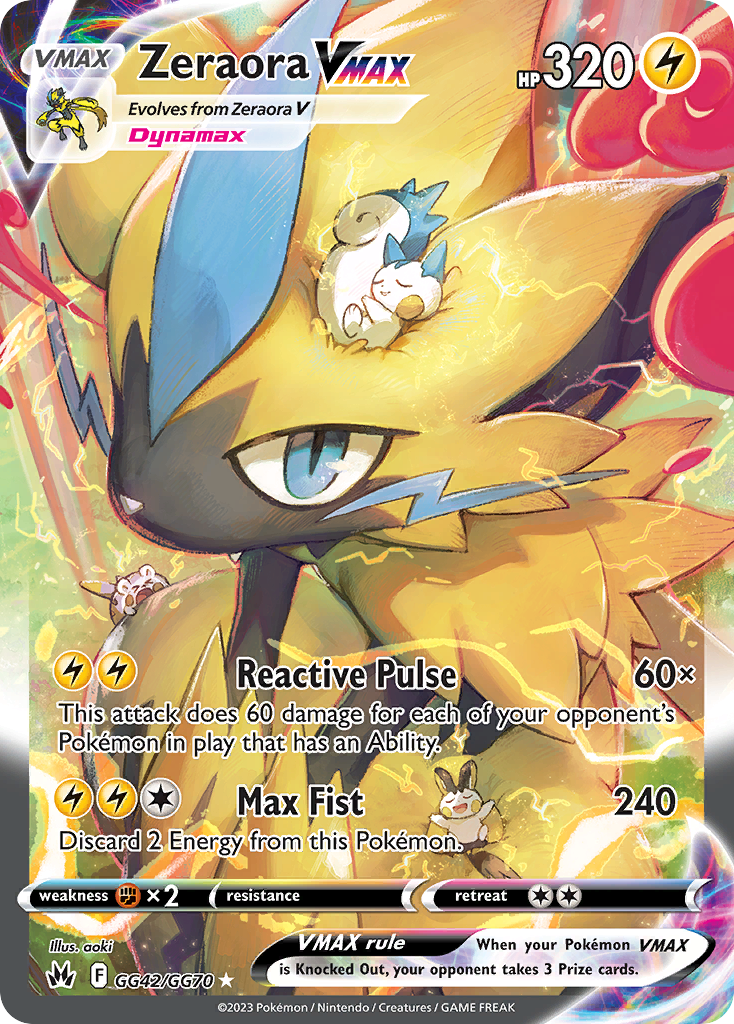 Zeraora VMAX (Crown Zenith Galarian Gallery) #GG42