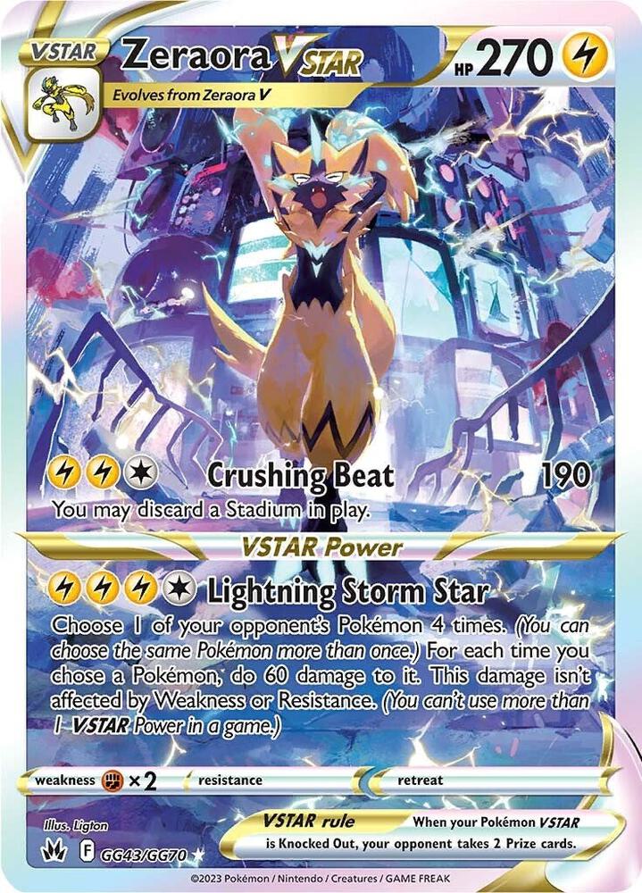 Zeraora VSTAR (Crown Zenith Galarian Gallery) #GG43