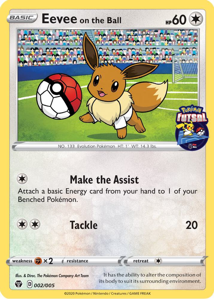 Eevee on the Ball (Pokémon Futsal Collection) #2