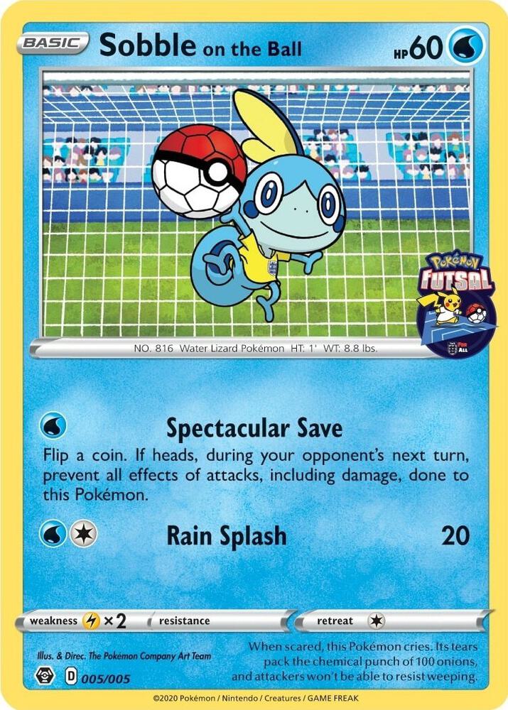Sobble on the Ball (Pokémon Futsal Collection) #5