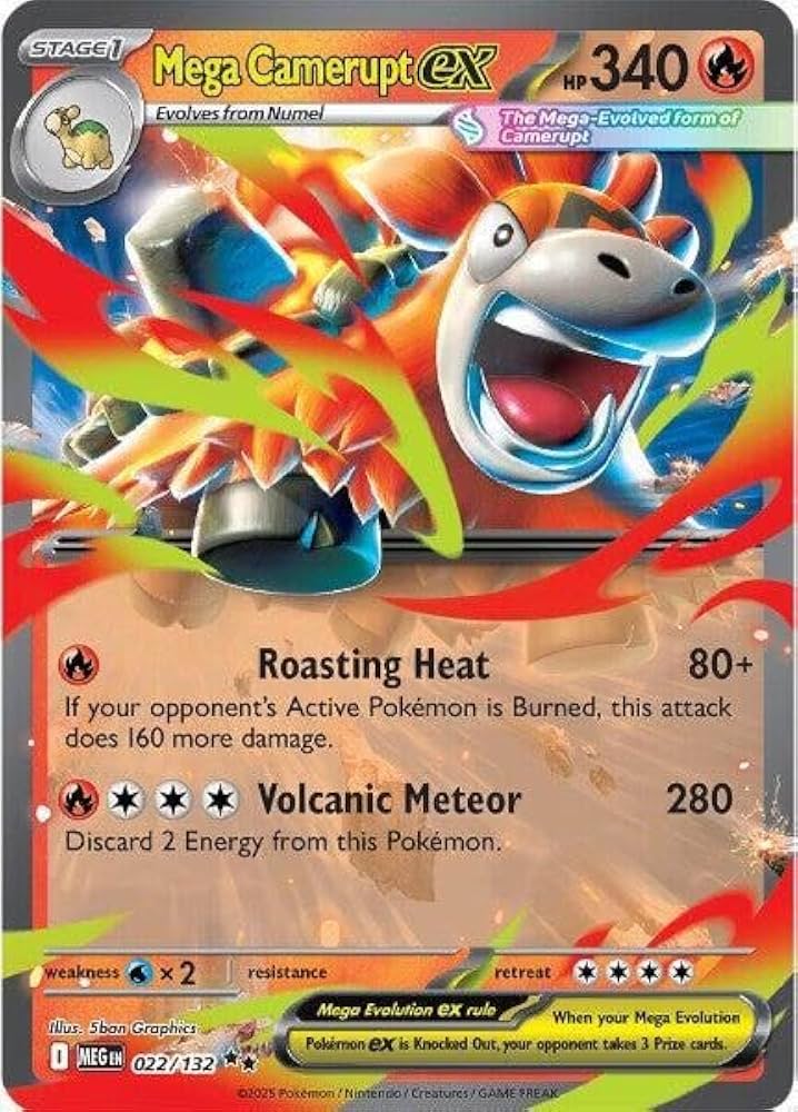 Mega Camerupt ex (Mega Evolution) #22