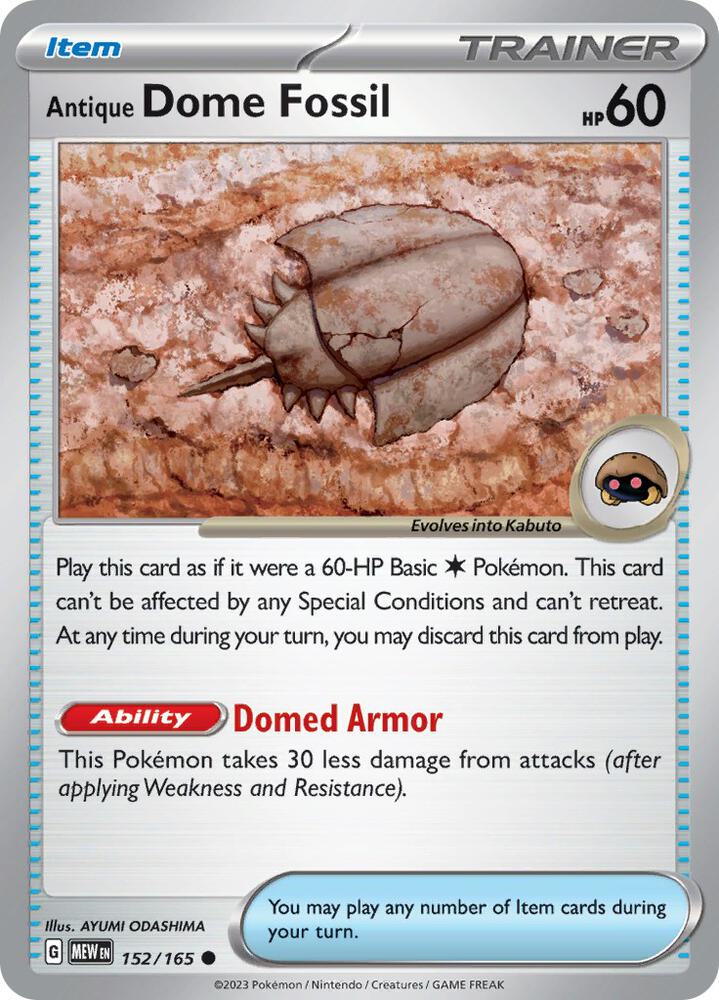 Antique Dome Fossil (151) #152