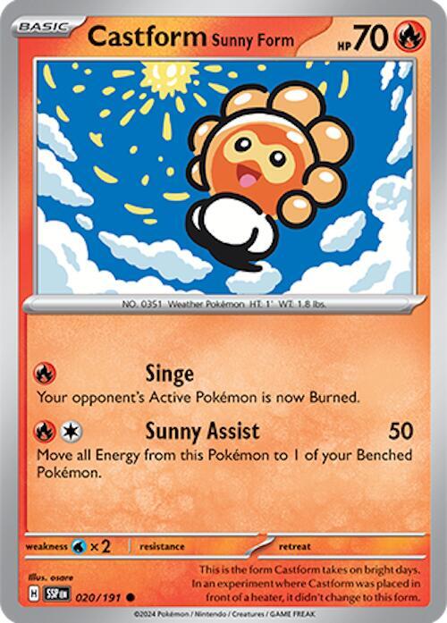 Castform Sunny Form (Surging Sparks) #20