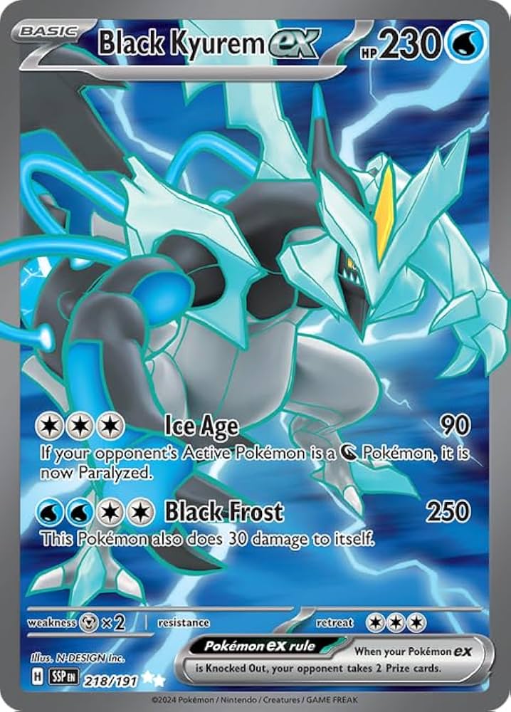 Black Kyurem ex (Surging Sparks) #218