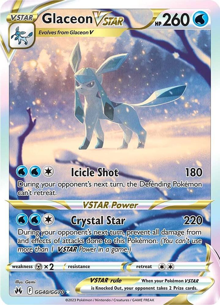 Glaceon VSTAR (Crown Zenith Galarian Gallery) #GG40