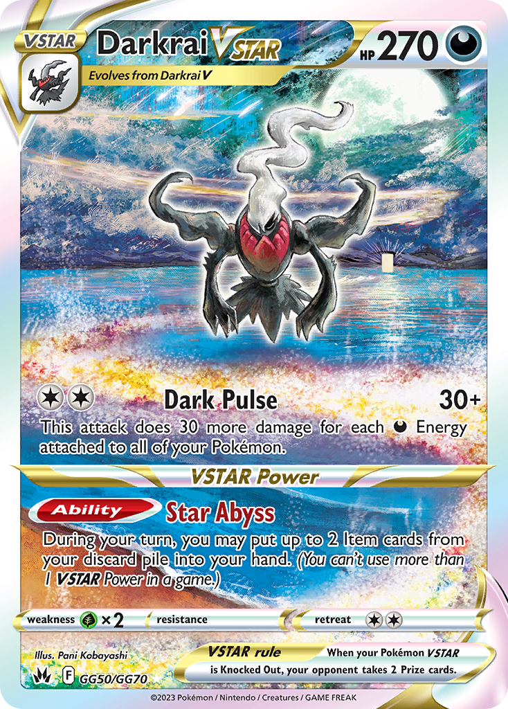 Darkrai VSTAR (Crown Zenith Galarian Gallery) #GG50