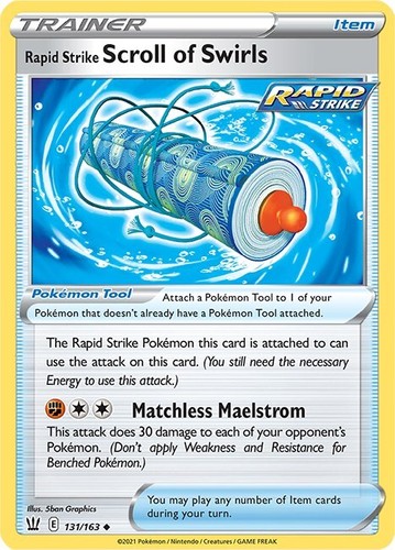 Rapid Strike Scroll of Swirls (Battle Styles) #131