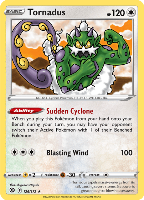 Tornadus (Brilliant Stars) #126