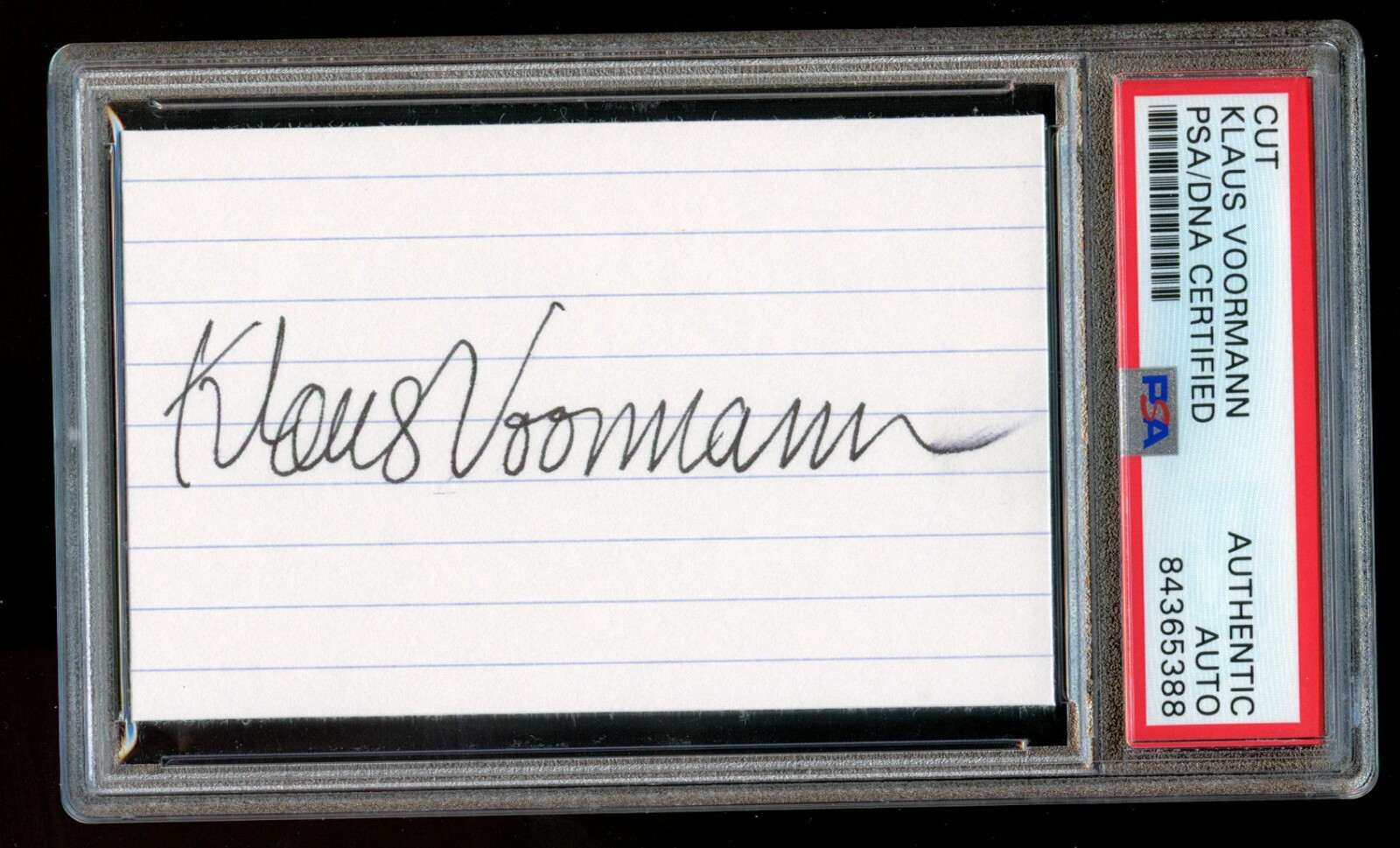 Klaus Voormann Signed Cut Autograph
