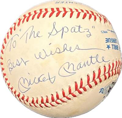 Mickey Mantle Signed Baseball