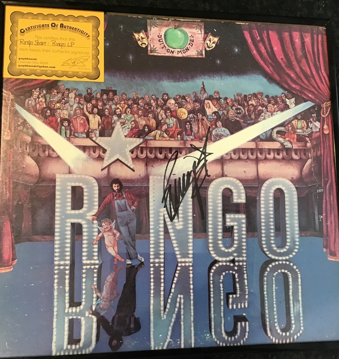 Ringo Starr Signed CD Cover