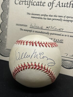 Willie McCovey Autographed Official National League Baseball