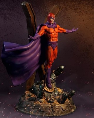 Custom Secret Wars Magneto Marvel X-Men 1/4 Scale Statue