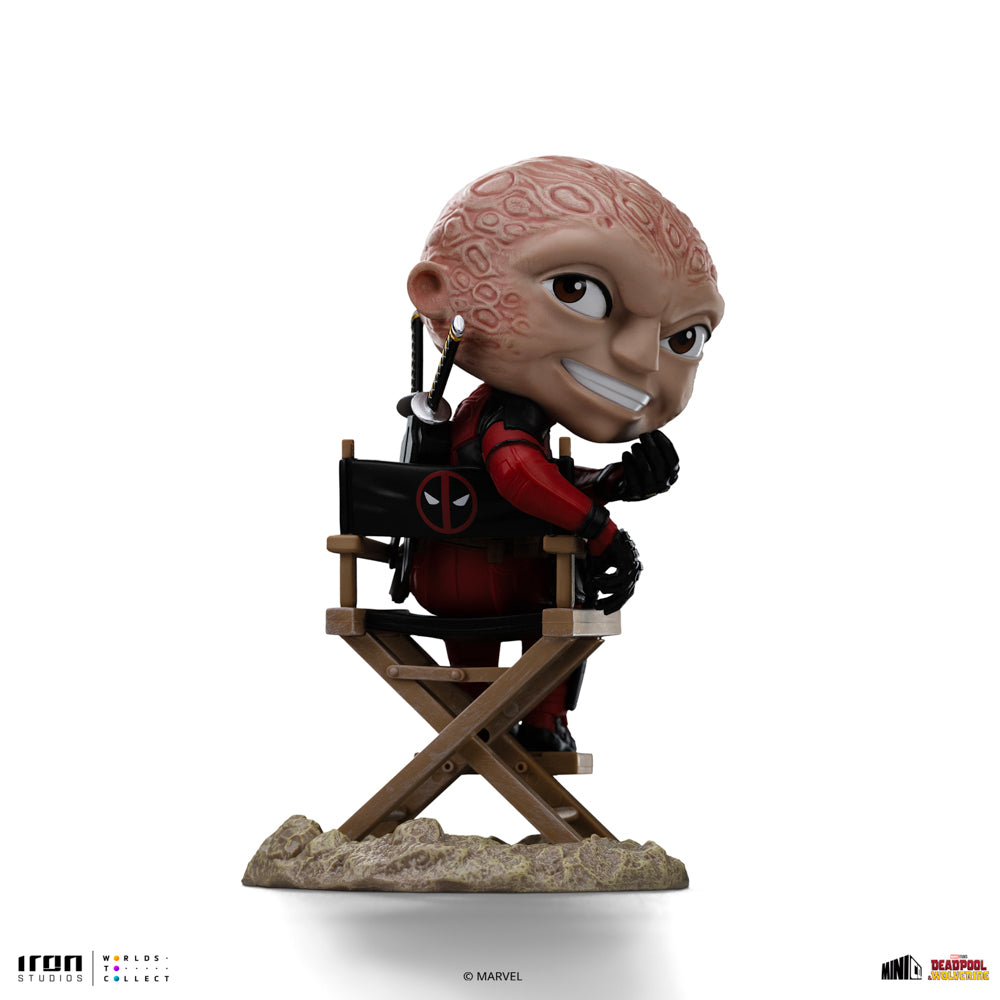 IRON STUDIOS 1/10 Red Marvel Figure Deadpool Unmasked