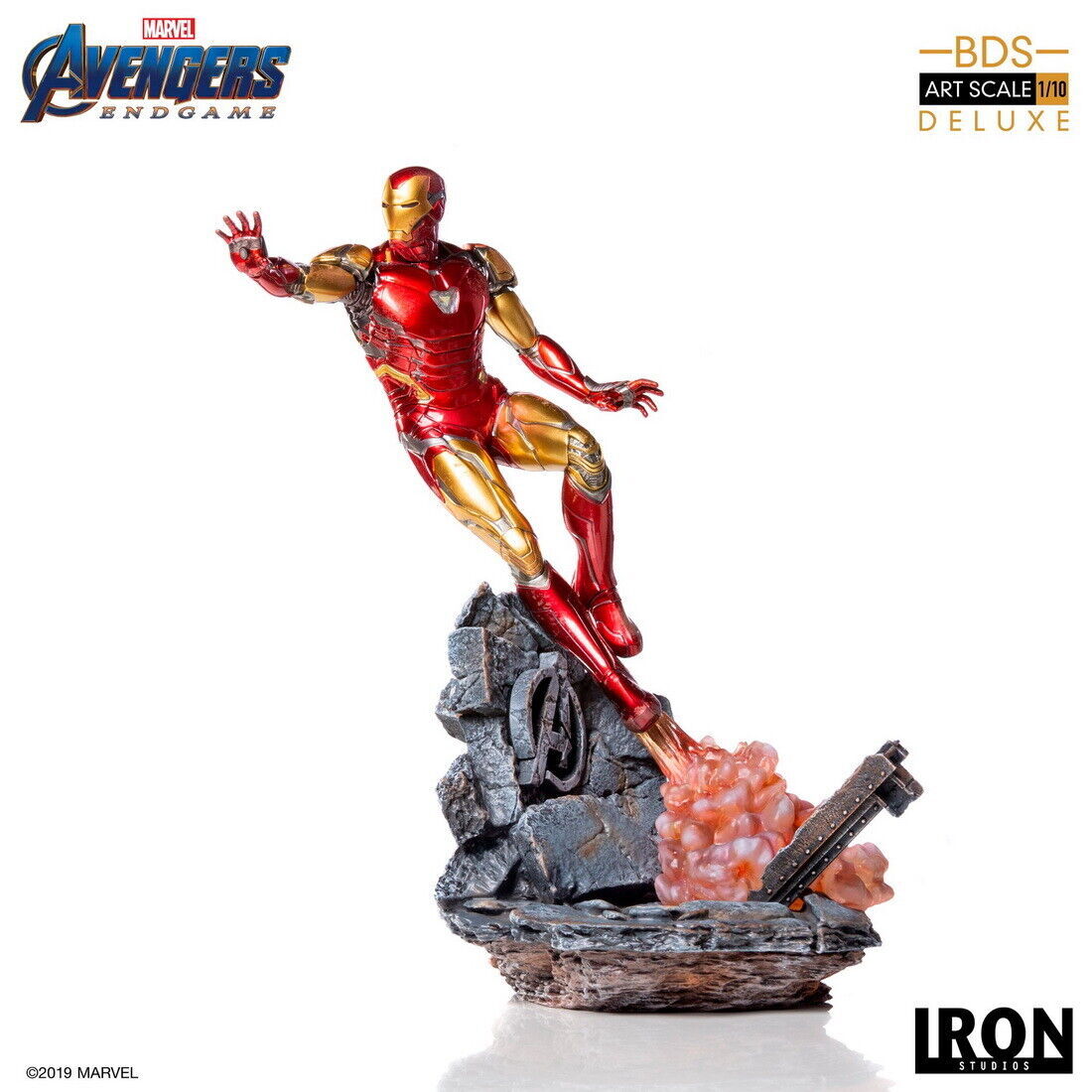 Iron Studios Iron Man Mark LXXXV Deluxe 1/10 BDS Statue Endgame Marvel Read