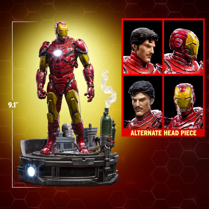 Iron Studios Iron Man Unleashed Deluxe - Marvel Comics - Art Scale 1/10