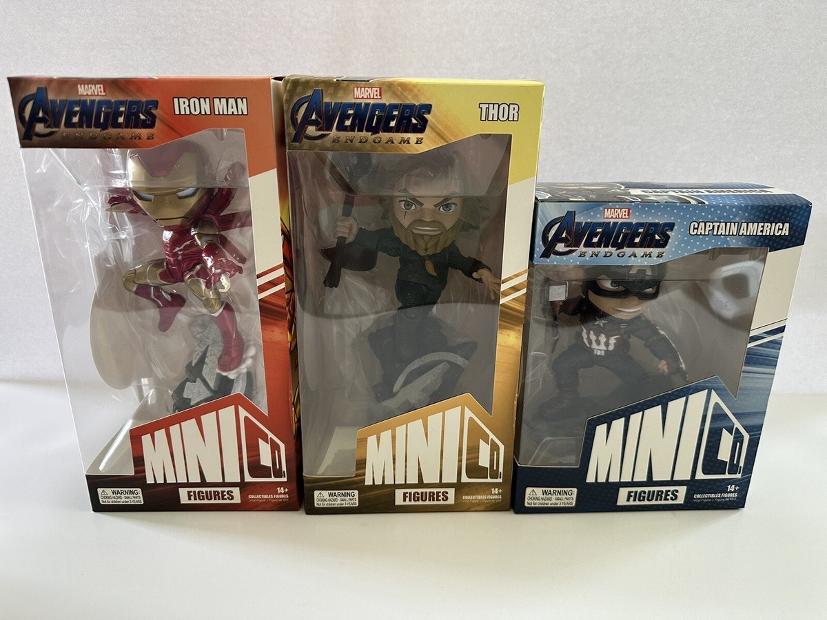 Iron Studios MiniCo Lot - Marvel Avengers Endgame Iron Man Thor Captain America