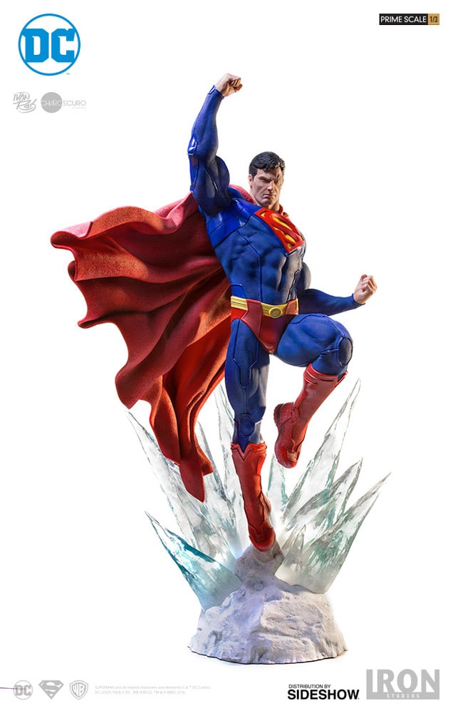 Iron Studios Superman Prime Scale 1/3 Statue Ivan Reis DC Comics Complete No Box