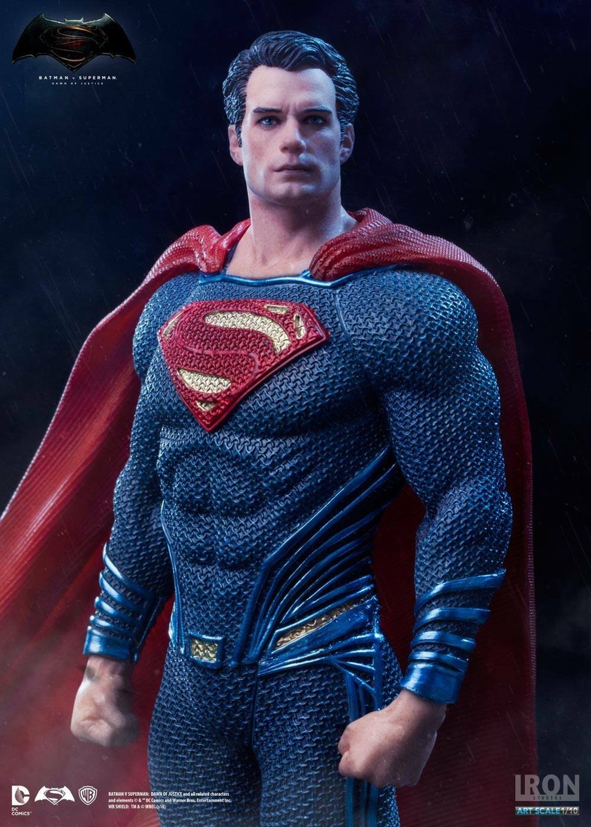 Iron Studios Superman Statue Figure Batman Vs Superman V Man of Steel BVS 1:10
