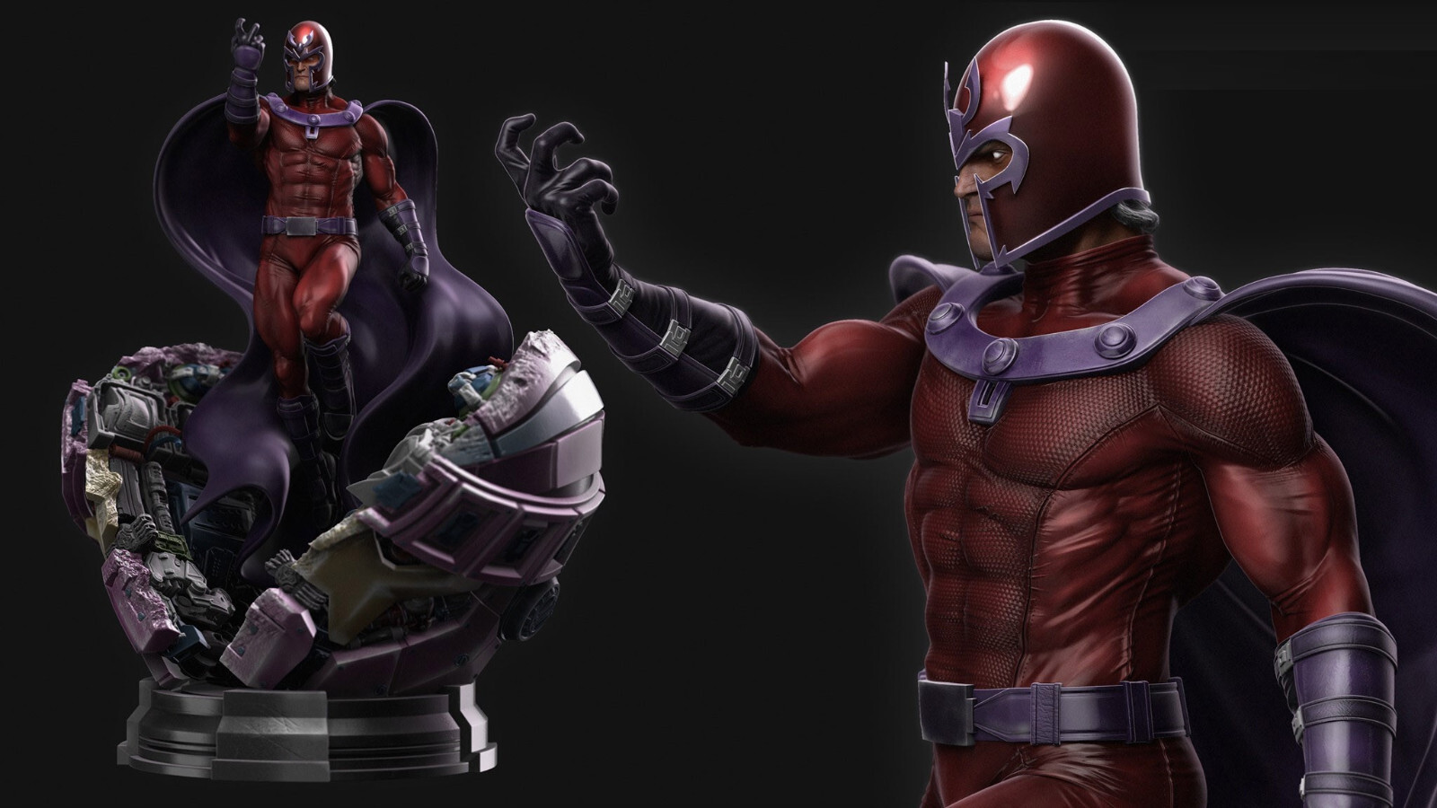 Magneto Resin Sculpture Statue Model Kit X-Men Unpainted/Unassembled