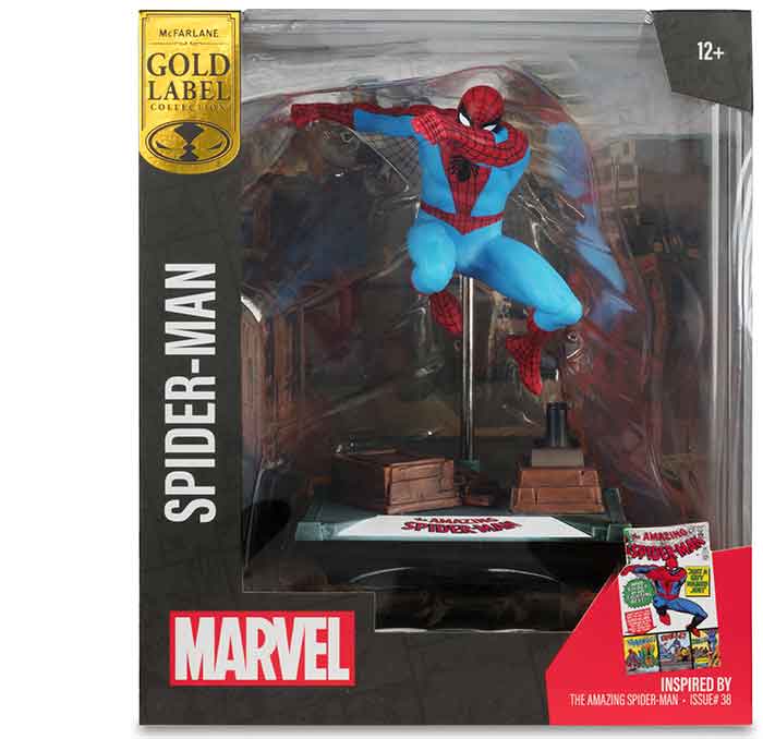 Marvel Collectible Statue 1/10 Sale Posed Scene Amaxon Spider-Man 38 Gold Label
