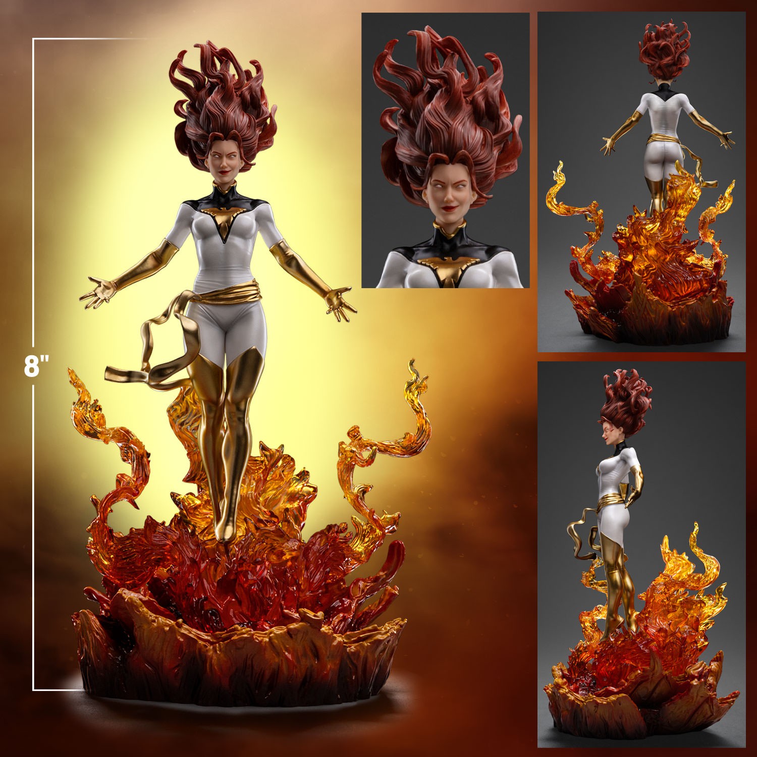 Phoenix (White Version) 1:10 Scale Statue Iron Studios Limited Edition-Exclusive