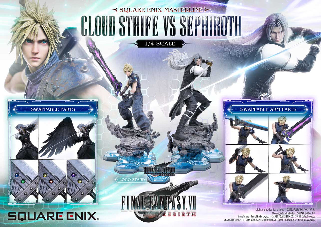 Prime 1 Studio - Cloud vs Sephiroth - FF7 Rebirth 1/4 Statue Set SEM-08