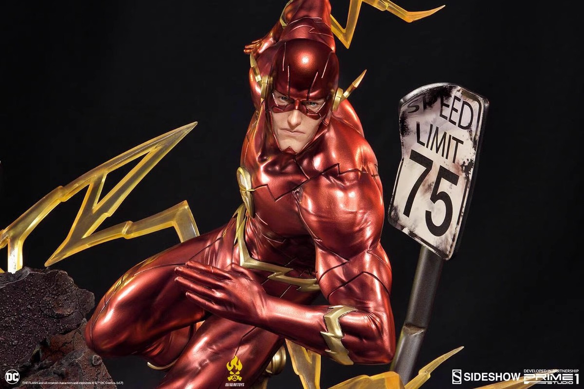 Prime 1 Studio The Flash New 52 Statue 1/4 Scale Exclusive 394/500EX Damaged