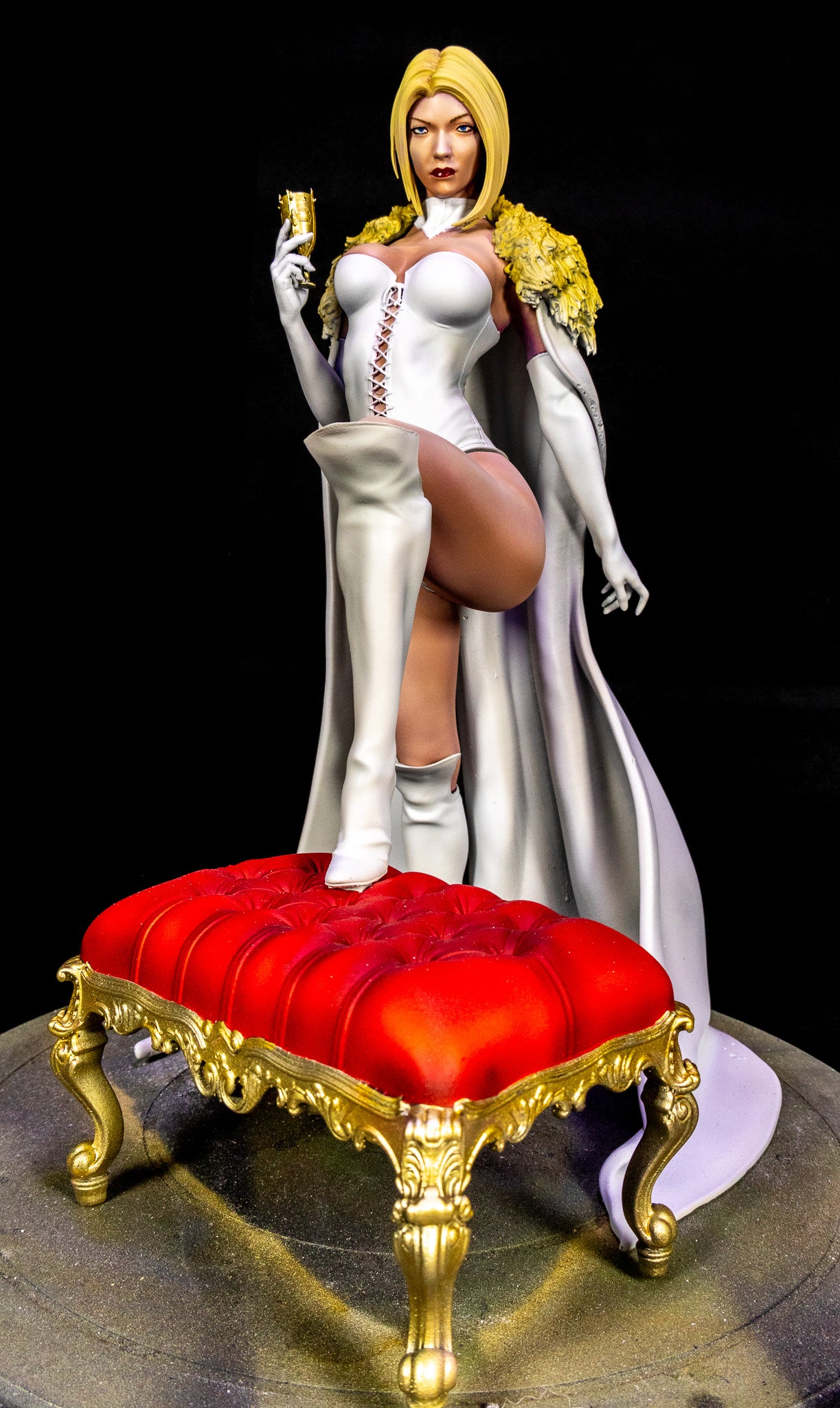 Professionally Painted Marvel Emma Frost White Queen 1/4 Model Actual Pictures!!