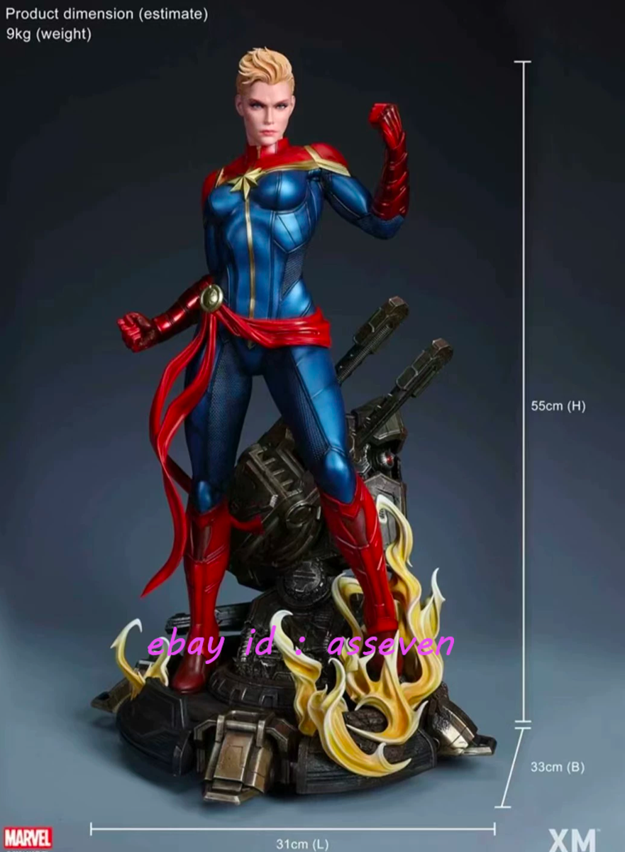XM Studios Captain Marvel 1/4 Scale Statue - 3 Portraits