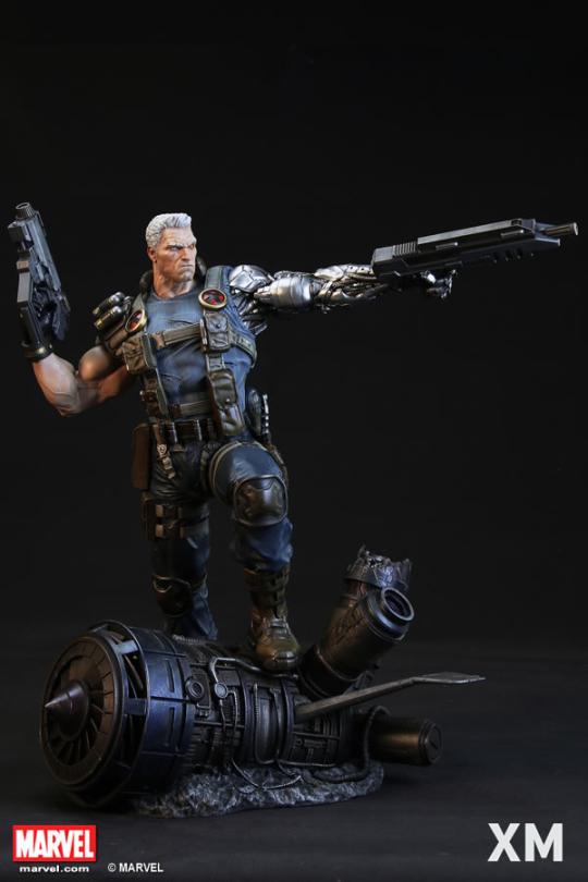 XM Studios Marvel Cable 1/4 Statue #85/999 + CUSTOM CHROME ARMS NIB