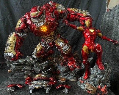 XM Studios Marvel MK44 Hulkbuster & Iron Man 1/4 Scale Statue 2 Pieces In Stock