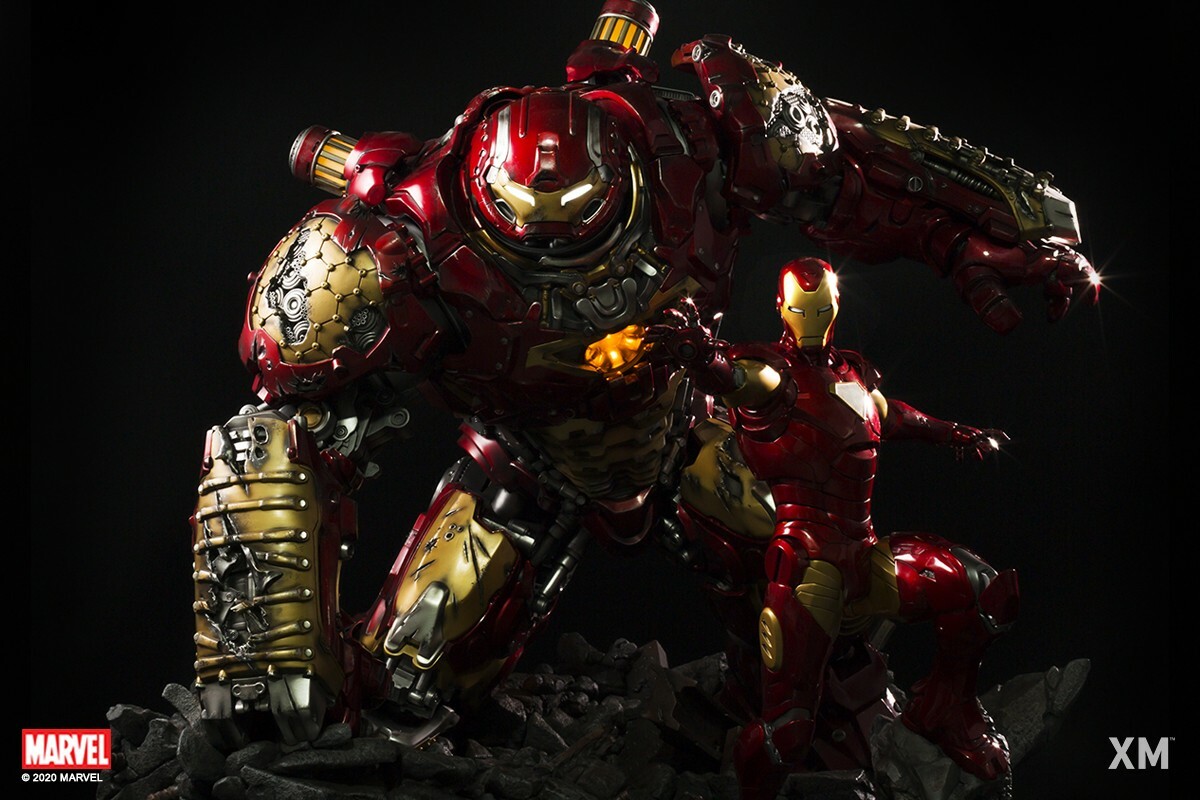 XM Studios Marvel MK44 Hulkbuster & Iron Man 1/4 Scale Statue 2 Pieces
