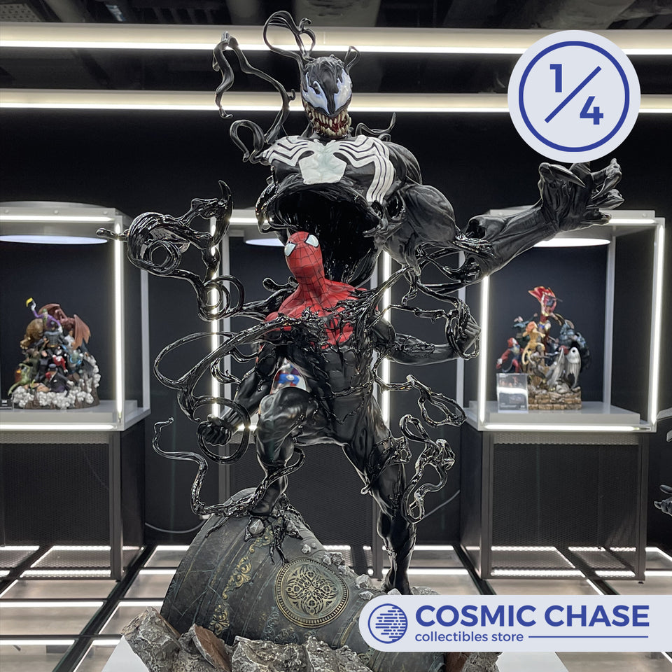 XM Studios Spider-Man Transformation Statue - Spider-Man Statue - Venom Statue - XM