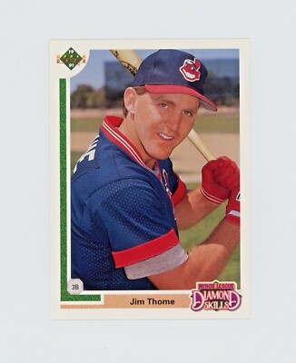 1991 UPPER DECK FINAL EDITION #17F JIM THOME RC HOF