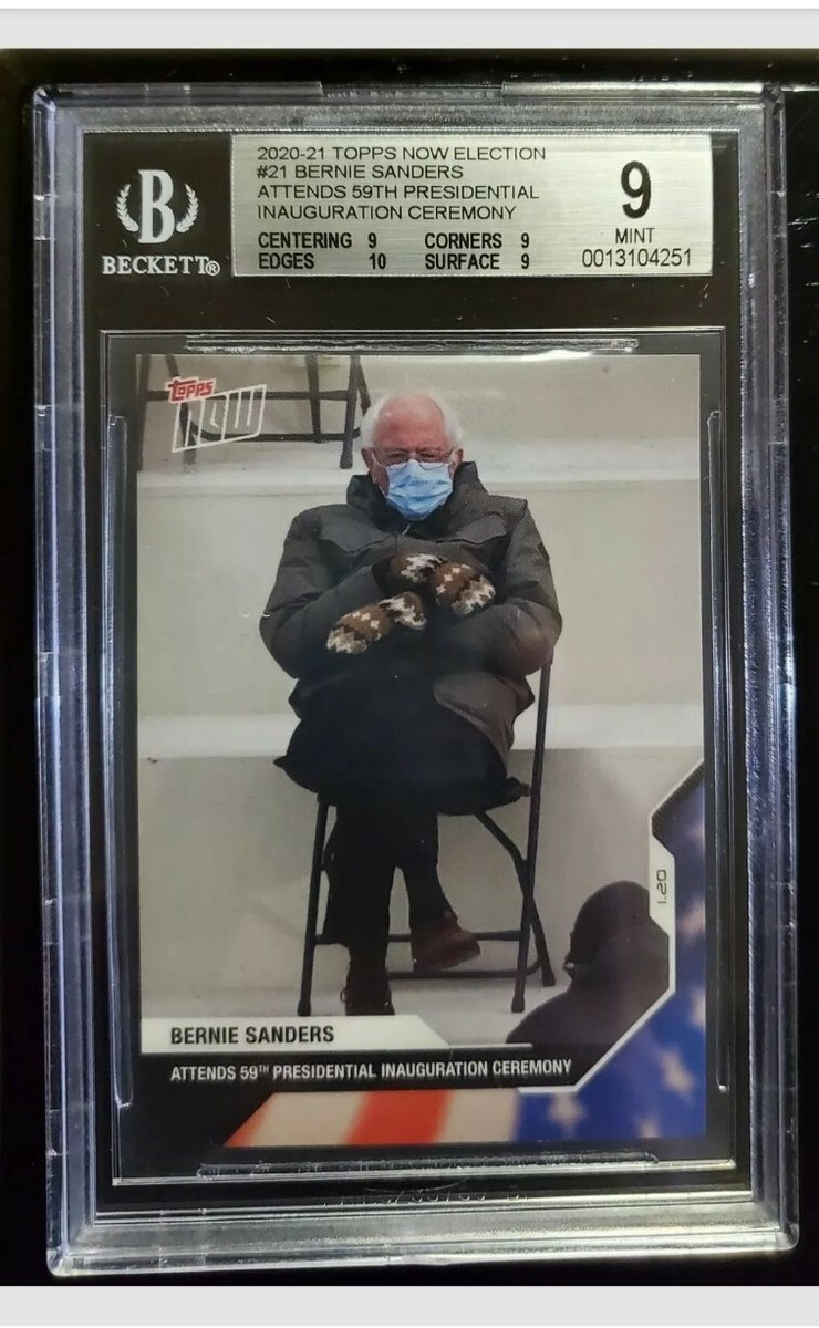 2020-21 Bernie Sanders Topps Now Election #21