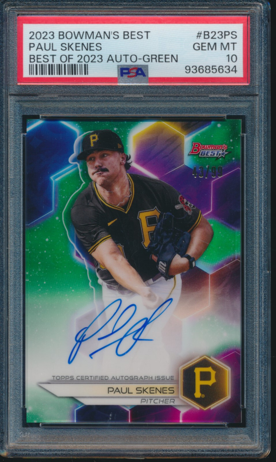 2023 Bowman's Best - PAUL SKENES AUTO