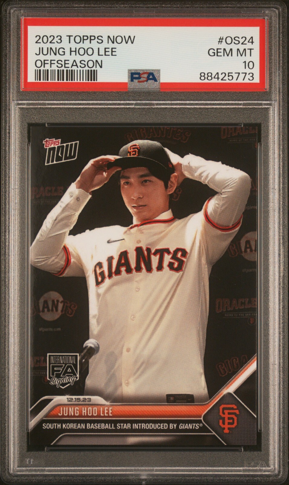 2023 TOPPS NOW #OS24 JUNG HOO LEE SF GIANTS ROOKIE INTRO 1ST CARD * * QTY