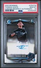 2024 Bowman Chrome Prospect Auto Thomas White #CPA-TW HTA Choice