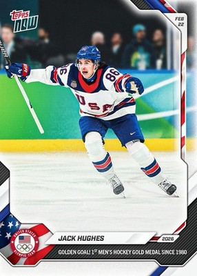 2025 TOPPS NOW 2026 OLYMPICS #18 JACK HUGHES