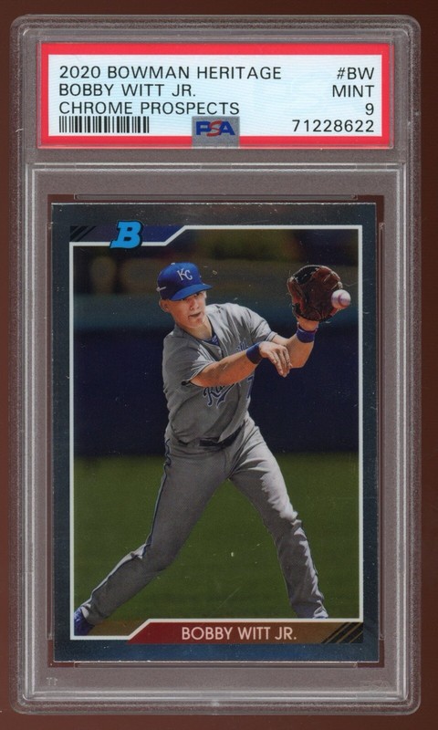 Bobby Witt Jr. 2020 Bowman Heritage