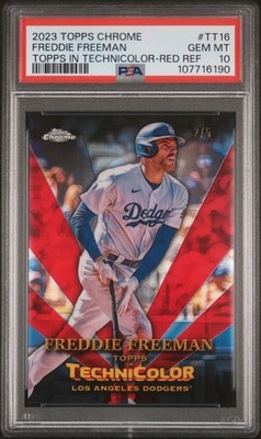 Freddie Freeman Technicolor RED REFRACTOR /5