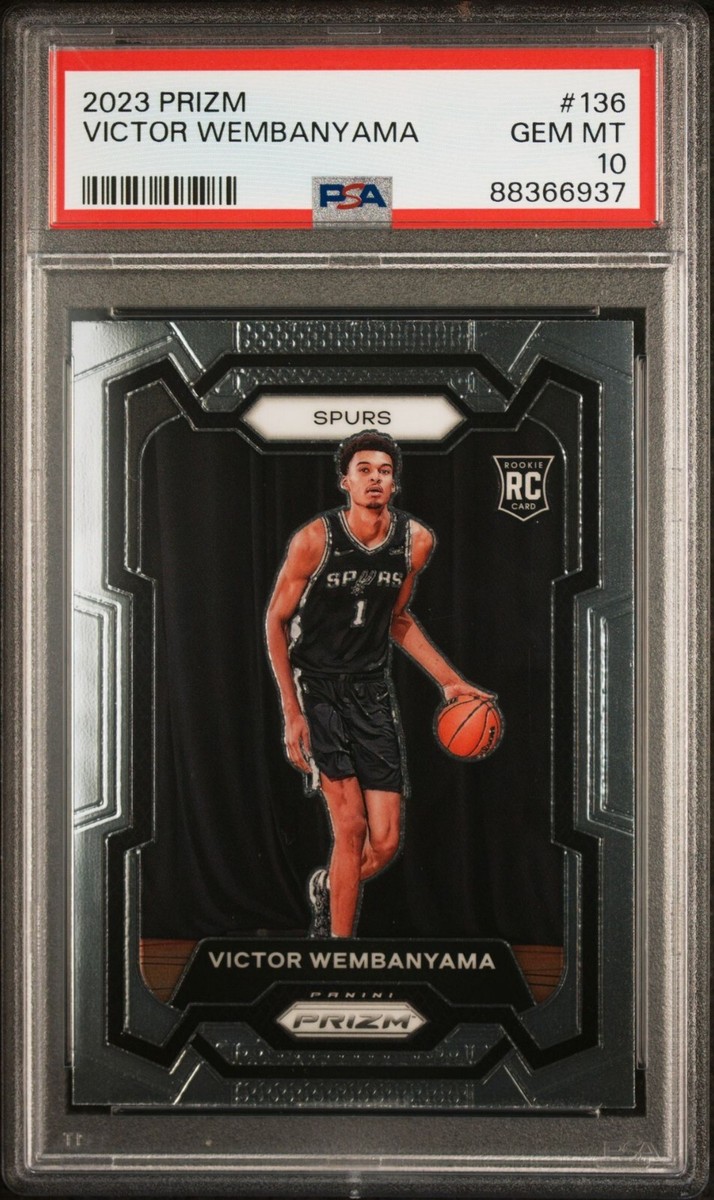 Graded 2023 Panini Prizm Victor Wembanyama #136 Rookie RC Basketball Card