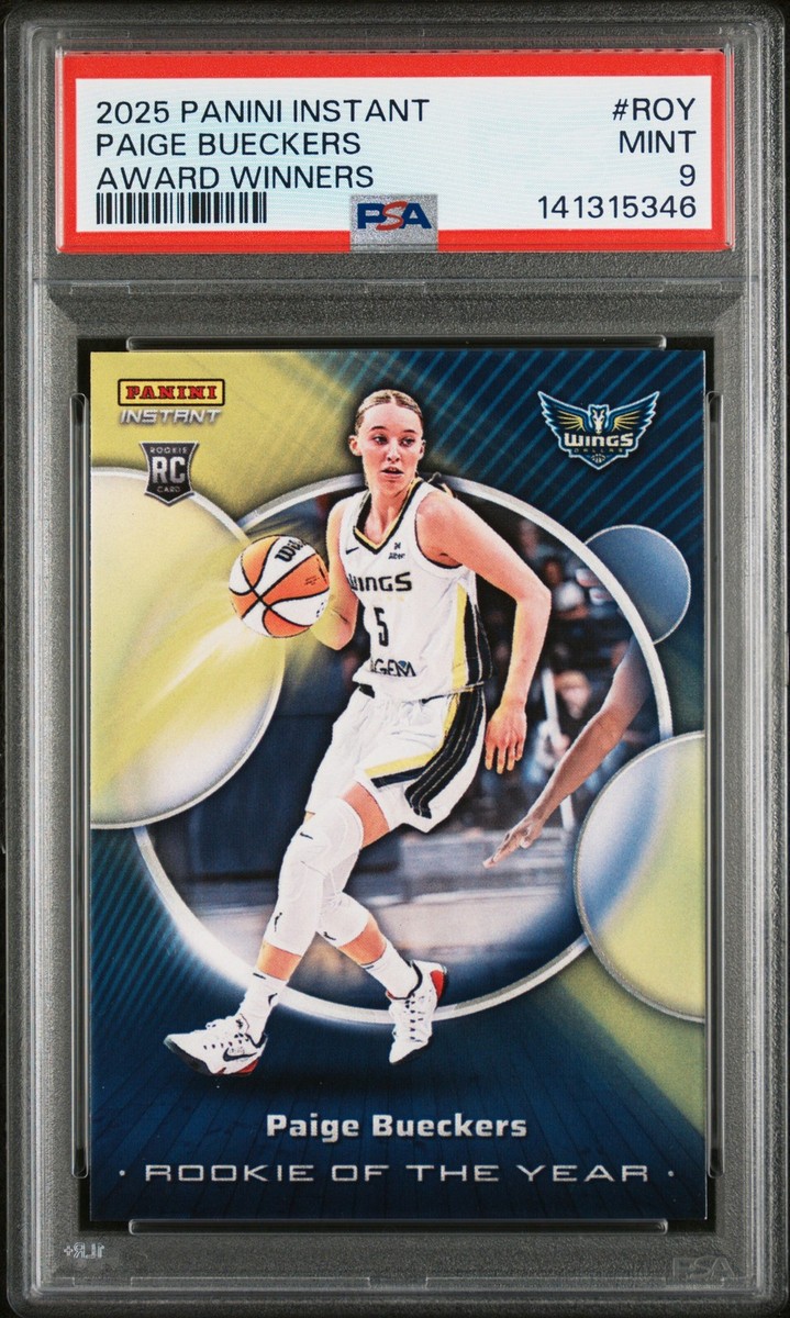 Graded 2025 Panini Instant Paige Bueckers #ROY Rookie RC Card