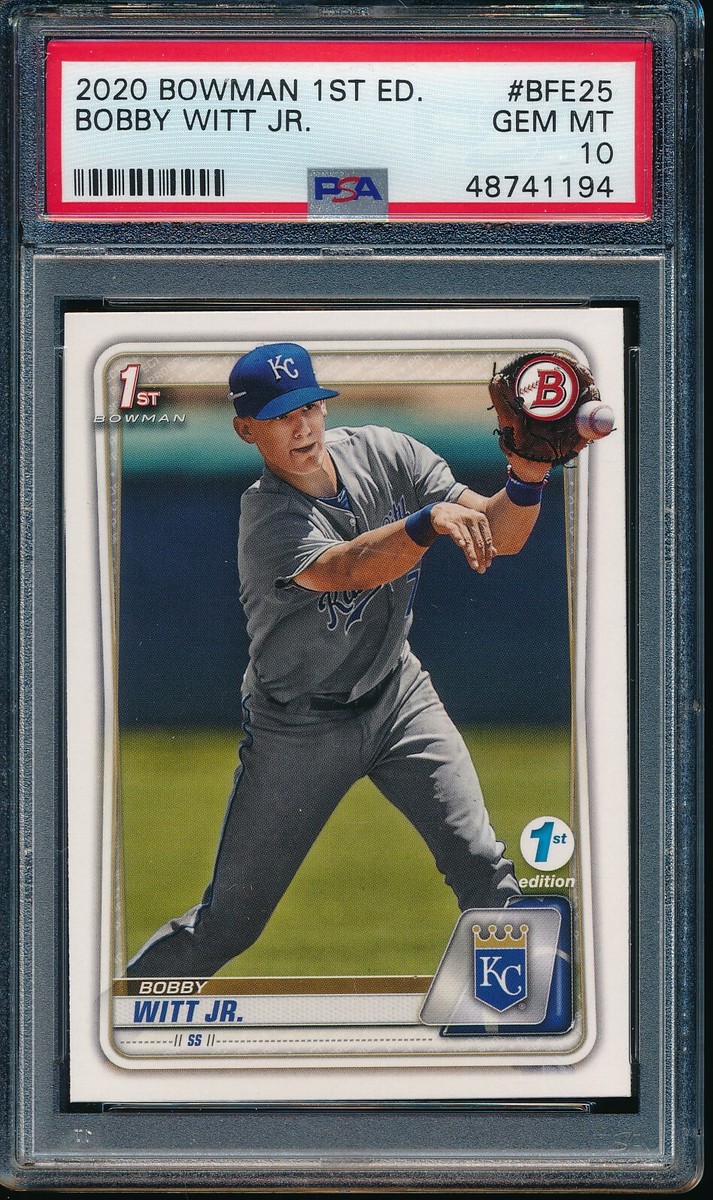 BOBBY WITT JR. 2020 Bowman 1st Edition Paper Prospects Rookie RC