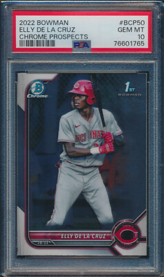 ELLY DE LA CRUZ 1st 2022 Bowman Chrome Prospects Rookie Card RC