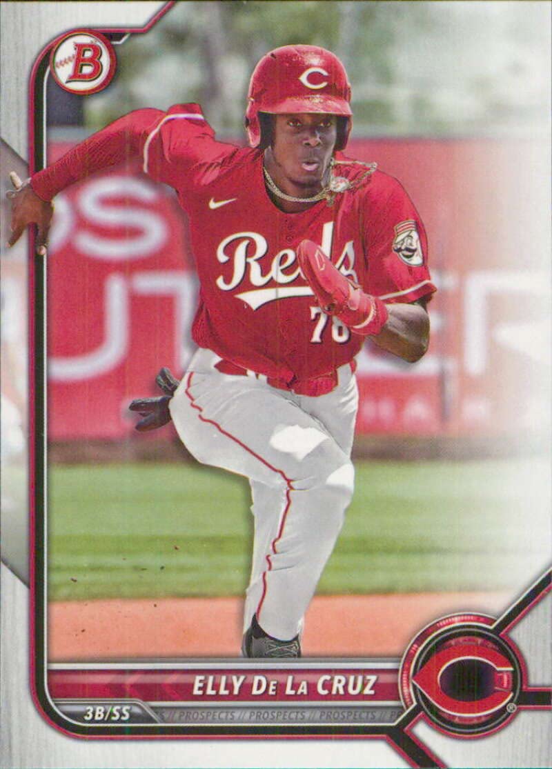 ELLY DE LA CRUZ 1st 2022 Bowman Draft REDS Rookie Card RC