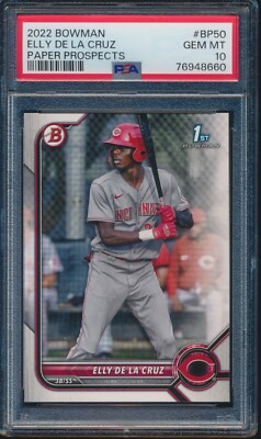 ELLY DE LA CRUZ 1st 2022 Bowman Paper Prospect Rookie Card RC