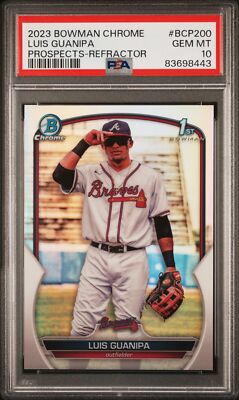 LUIS GUANIPA 1st 2023 Bowman Chrome Prospects REFRACTOR/499 RC